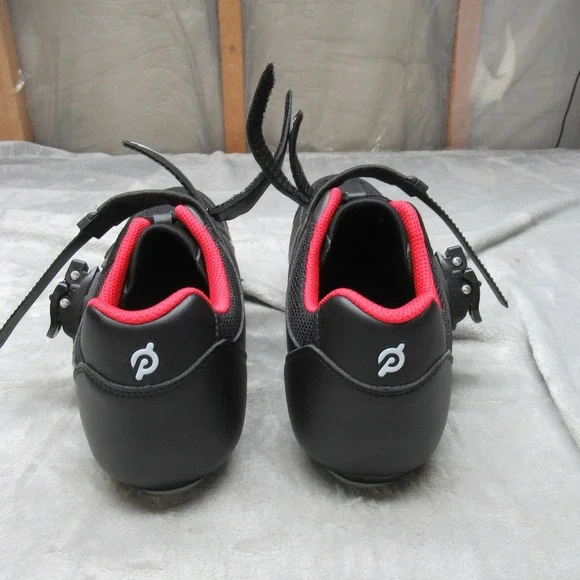 Peloton Mens Cycling Shoes 10 43EU Black 3 Bolt Cleats Road Bike MTB Biking New? - Picture 10 of 16